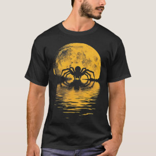 Camiseta Araña de Halloween Luna Llena de miedo Disfraz dis