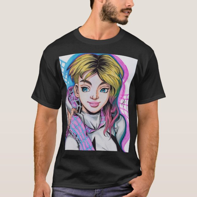 Camiseta Araña Fantasma ~ Gwen Stacy (Anverso)