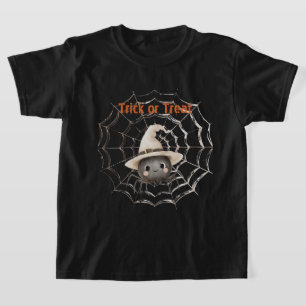 Camiseta Araña Feliz Amistosa en Telaraña Halloween