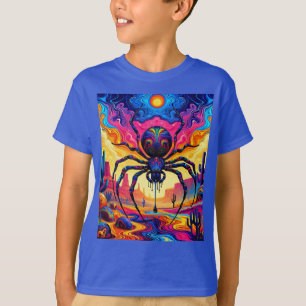 Camiseta Araña gigante en un desierto surrealista