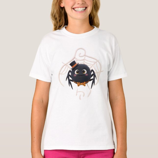 Camiseta Araña Personalizado con sombrero superior (Anverso)