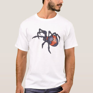 Camiseta Araña roja y negra