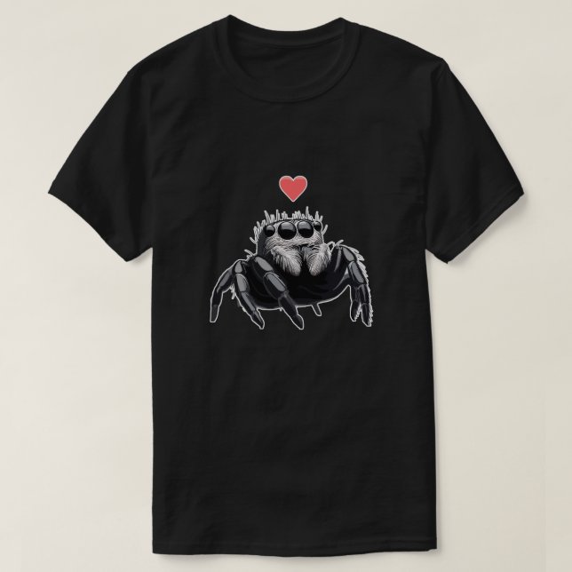 Camiseta Araña saltante de amor (Diseño del anverso)