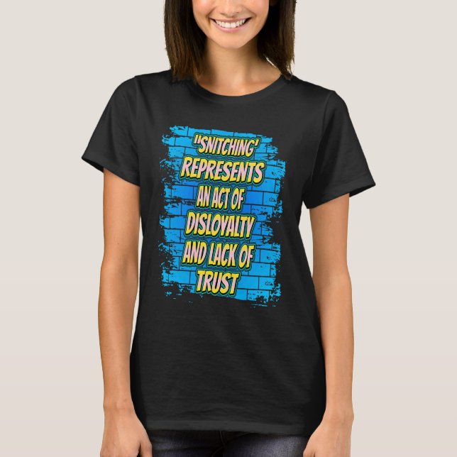 Camiseta Arañar representa un acto de humor sarcástico (Anverso)