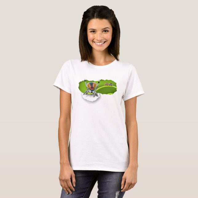 Camiseta Arañas del pavo real (Anverso completo)