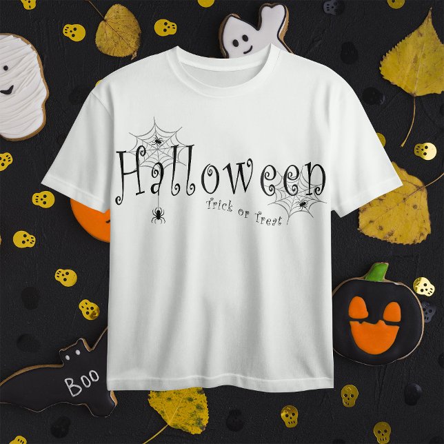 Camiseta Arañas y telarañas sobre Halloween (Subido por el creador)