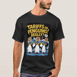 Camiseta aranceles sobre la isla Heard de pingüinos diverti