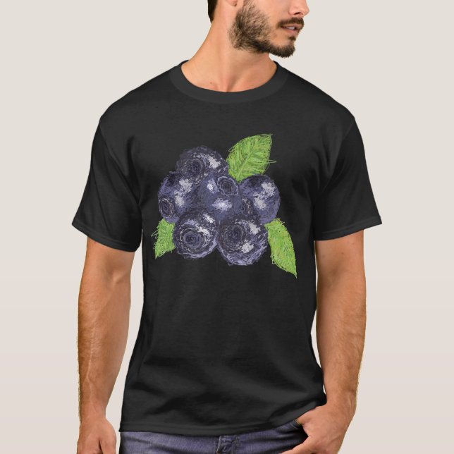 Camiseta arándano (Anverso)