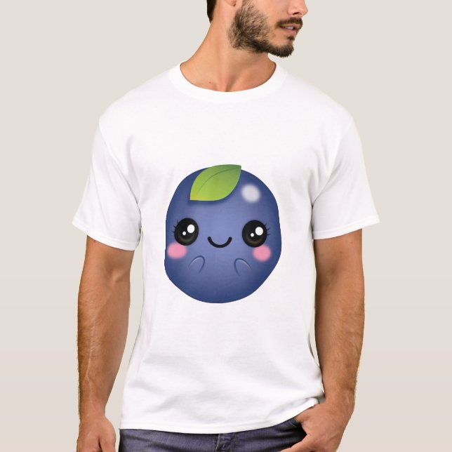 Camiseta Arándano de Kawaii (Anverso)