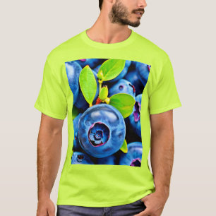 Camiseta Arándanos Frescos Primer Plano