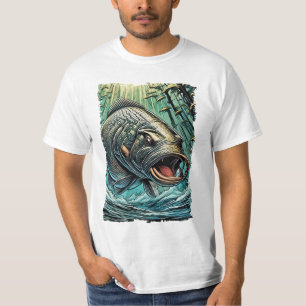 Camiseta Arapaima Gigas Monstruo Pescado Para Pescador EXTR