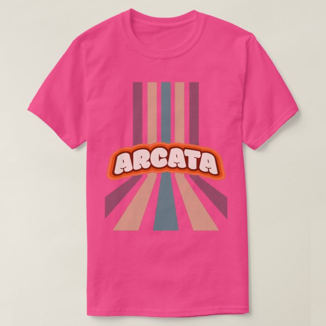 Camiseta Árata California, una ciudad hippie, un verso colo (Diseño del anverso)