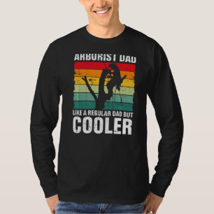 Camiseta Árbitro Arborista Mens Retro Papá Lumberjack Árbol