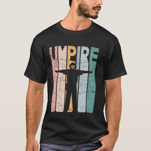 Camiseta Árbitro Béisbol Vintage Árbitro Retro (Anverso)