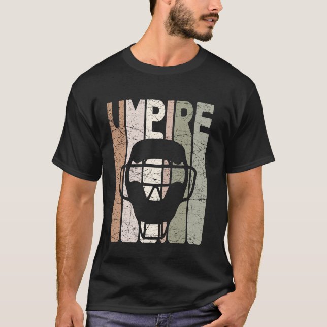 Camiseta Árbitro Béisbol Vintage Árbitro Retro (Anverso)