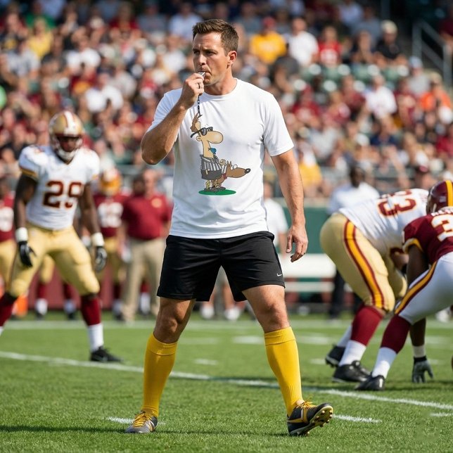 Camiseta Árbitro ciego Soplando A Un Hombre Silbato Activo (Subido por el creador)