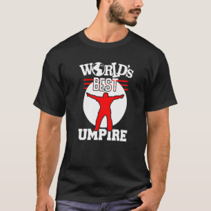 Camiseta Árbitro de béisbol mejor azul jamás