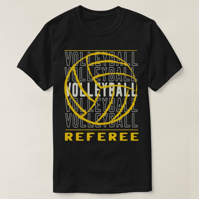 Camiseta Árbitro de voleibol clásico TShirt (Diseño del anverso)