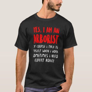 Camiseta Árbitro experto en arbol cirujano Arboricultor