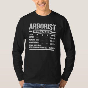 Camiseta Árbitro masculino silvicultura de cuidado de árbol