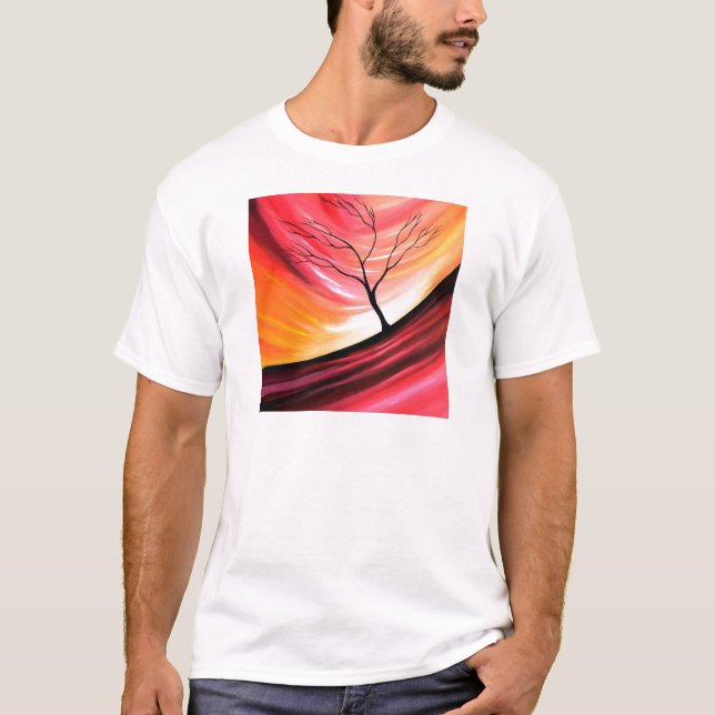 Camiseta Árbol abstracto - Arte moderno (Anverso)