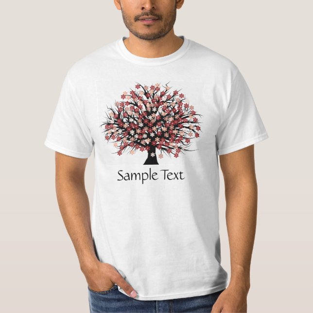 Camiseta Árbol abstracto Hugger (Anverso)
