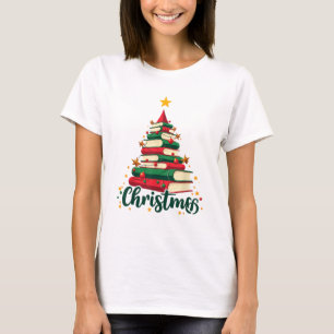 Camiseta Árbol Ama Leer Libros Bibliotecario Divertido Navi
