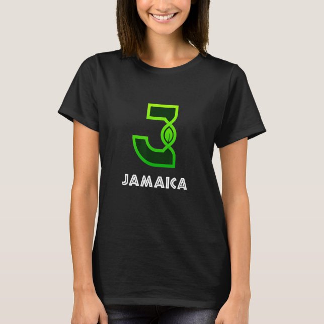 Camiseta Árbol antiguo jamaiquino raíz de bandera de Jamaic (Anverso)