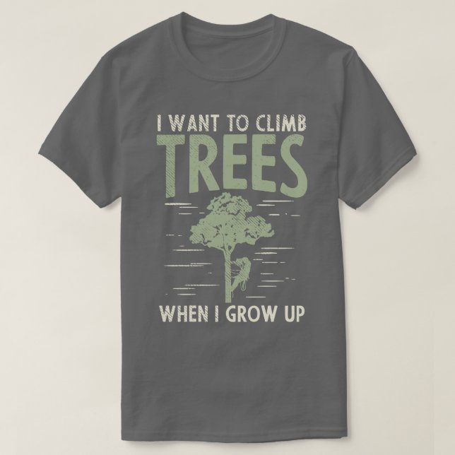 Camiseta Árbol arborista Trimmer ÁrbolClimber Arboriculturi (Diseño del anverso)