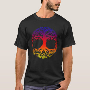 Camiseta Árbol arcoiris de vida Yggdrasill