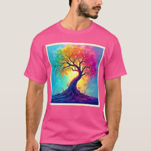 Camiseta Árbol Arcoíris: Raíces de Esperanza Infinita Arte