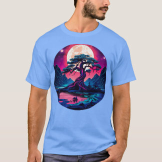 Camiseta Árbol bajo la luz de la luna