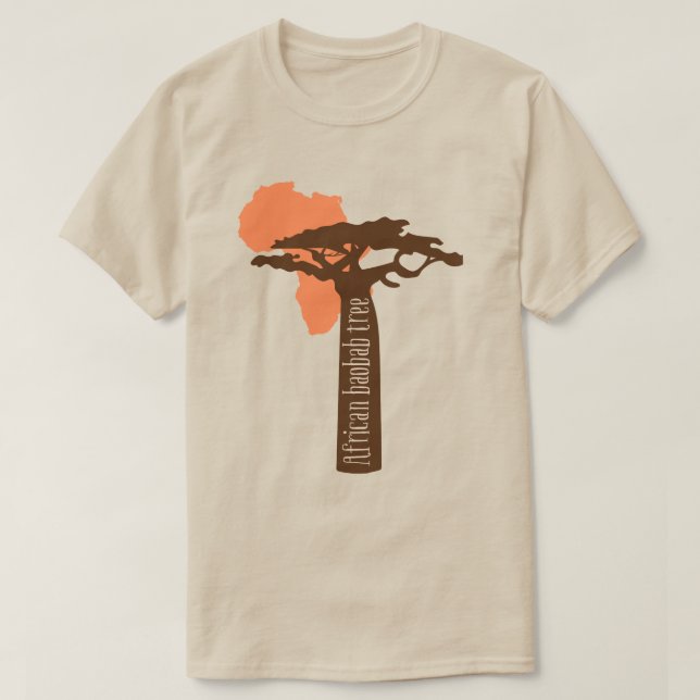 Camiseta Árbol Baobab Africano (Diseño del anverso)