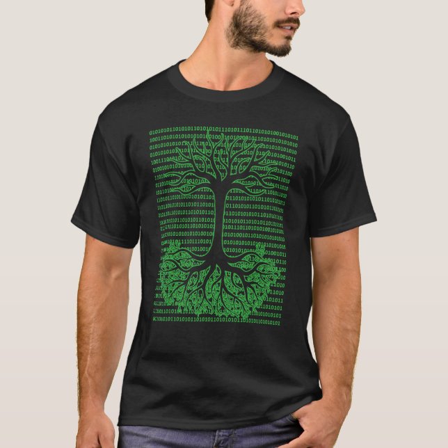 Camiseta Árbol Binario Informático Geek Matemático Programa (Anverso)