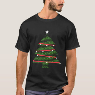 Camiseta Árbol binario para Navidades