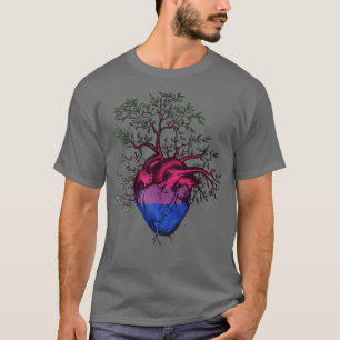 Camiseta Árbol bisexual del corazón de la vida 1