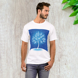 Camiseta Árbol blanco en la nieve