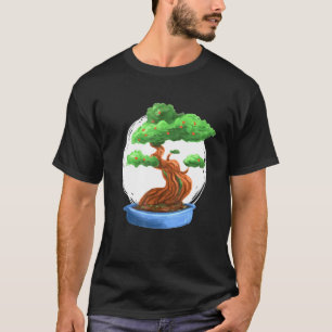 Camiseta Árbol bonsai de cultura japonesa árbol imprimido B