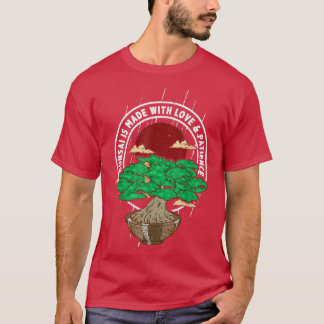 Camiseta Árbol bonsai dice arte budista japonés