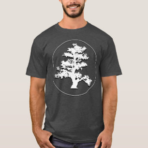 Camiseta Árbol Bonsai en Círculo Hermoso Diseño T Zen Peac