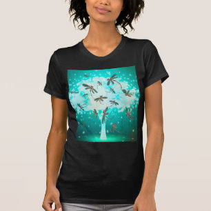 Camiseta Árbol brillante de libélula