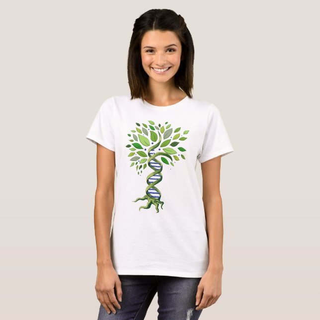 Camiseta Árbol-Camisa de la DNA (Anverso completo)
