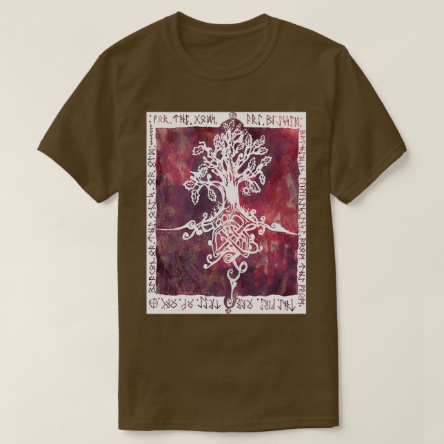 Camiseta Árbol Celta De La Vida 2 (Diseño del anverso)