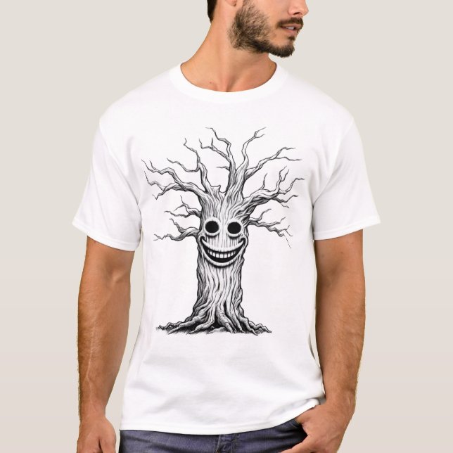 Camiseta Árbol Con Una Sonrisa Asombrosa (Anverso)