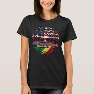 Camiseta Árbol congoleño estadounidense norteamericano de E