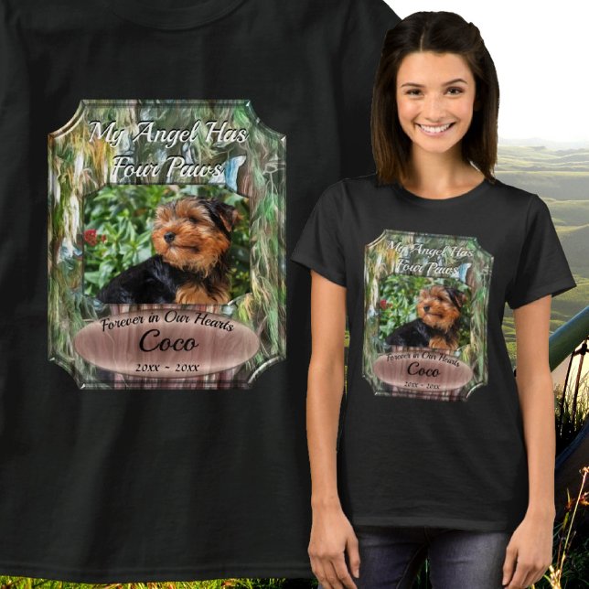 Camiseta Árbol conmemorativo Mi ángel tiene cuatro patas OA (Subido por el creador)