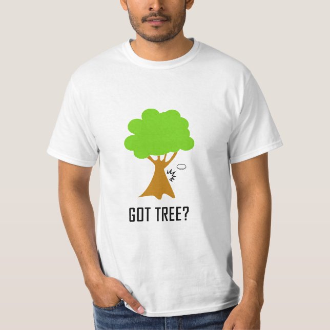 Camiseta ¿ÁRBOL CONSEGUIDO? (blanco) (Anverso)