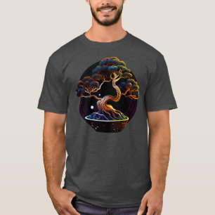 Camiseta Arbol cósmico Bonsai Zen Arte de Meditación Zen Ja