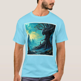 Camiseta Árbol cósmico de la fantasía de la vida