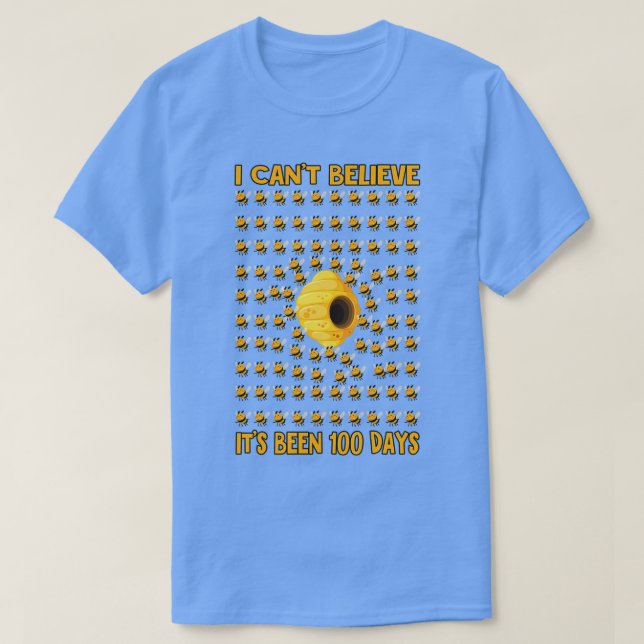 Camiseta Árbol de abejas 100 días de profesor o estudiante  (Diseño del anverso)